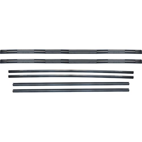 Jogo de Canaletas das Portas (6 Peças) - C/Pestana - pta.S/Quebra-Vento - Volvo Caminhões 89 a 98