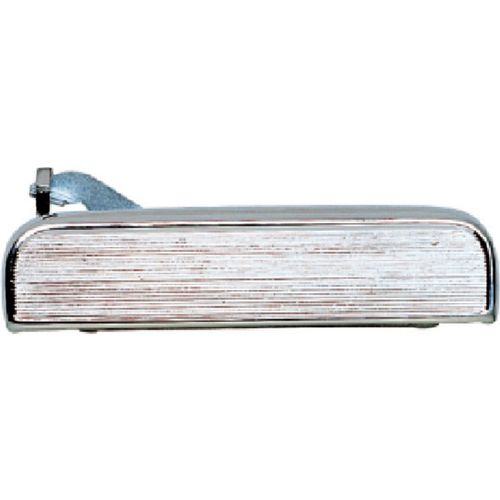 Maçaneta Externa da Porta Dianteira - Cromada - Puxador: Zamac/Base: Plástica - Sem Chave - Esquerda - GM Monza GI Fase II 91 a 96 - Chevette GI 73 a