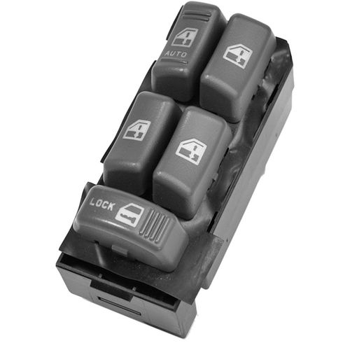 Teclas Aciona Vidro (Quadrupla) - Com Bloqueio - 17 Pinos - Esquerdo - GM Blazer GI 96 a 11 - Gran Blazer 97 a 02 - S-10 Cabine Dupla GI 96 a 11