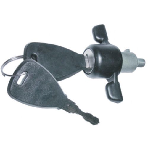 Maçaneta Externa da Porta Dianteira - Preta - Com Chave - Ônibus - MB Ônibus