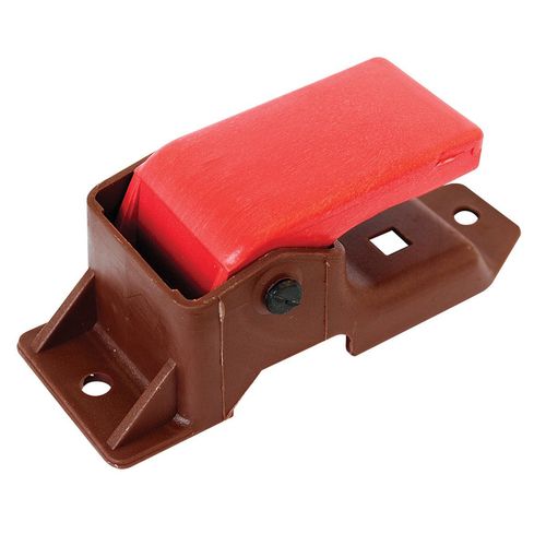 Maçaneta Interna da Porta - Base: Marrom / Puxador: Vermelho - Com Pino Metal - Direita/Esquerda - Mercedes-Benz FPN após 90  - HPN após 90