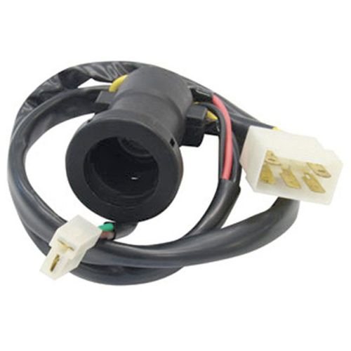 Comutador de Ignição (Com Suporte Com Chicote 5 Conectores (Branco) (3+2) - Sem Cilindro) - Ônibus 85 a 00