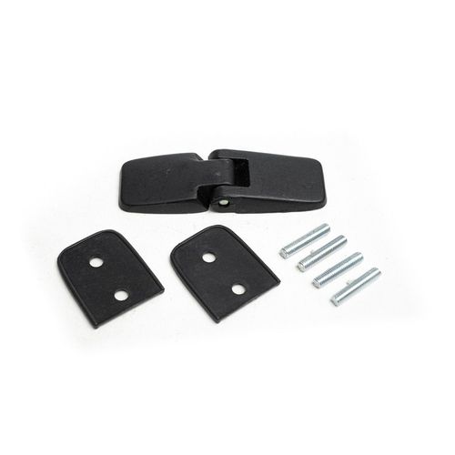 Dobradiça para Capotas de Fibra - 4 Prisioneiros - Metal - Preta - Uso Geral