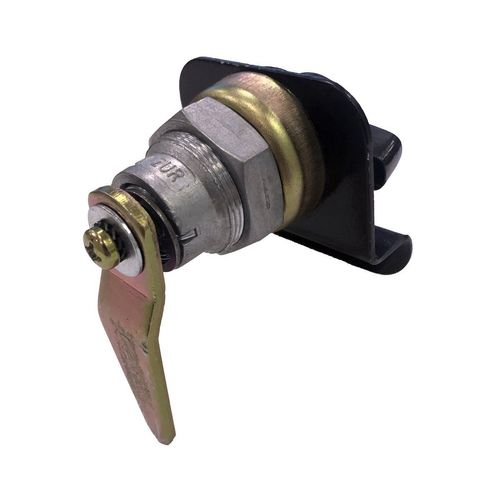 Maçaneta Externa da Porta - Com Puxador - Preto - Sem Chave - Giro à Direita - Completa (Porca, Calço e Lingueta Comprida) - Ônibus - Adaptações