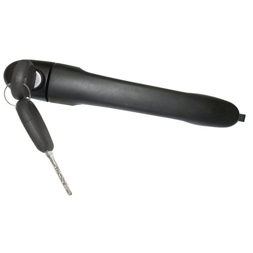 Maçaneta Externa da Porta Dianteira - Preta - Com Chave (Perfil Convencional) - Com Alojamento para Transponder - Esquerda - Fiat Palio 04 a 17 - Str