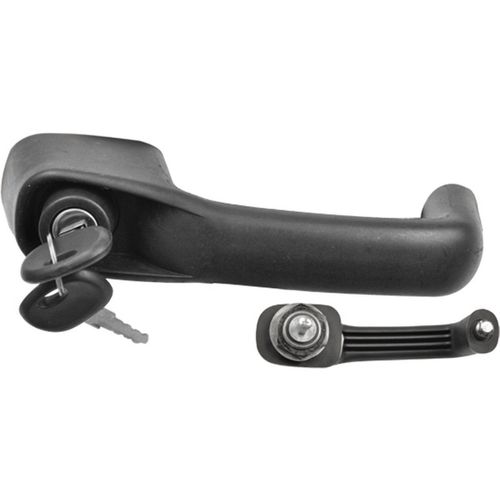 Maçaneta ext. Tipo Pino C/ Porca de Fixação Preto C/Chave - Universal Baús  - Cabines  - Uso geral  - Ônibus