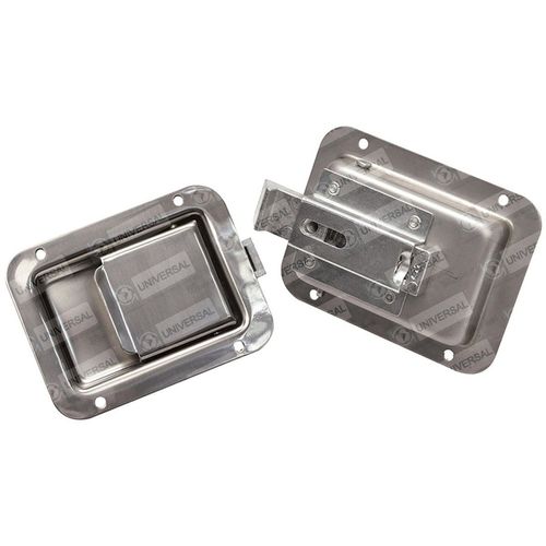 Maçaneta Externa da Porta (Grande) - Cromada - Sem Chave - Aço Inox Polido - Ônibus