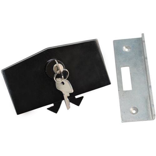 Conjunto de Fechadura C/batente Grande do pta. do Sanitário - Universal Baús  - Cabines  - Uso geral 76 à 86  - Ônibus