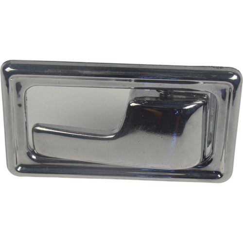 Maçaneta int. pta. diant. - esq. Cromado Nylon - Fiat Uno após 1983 - Elba 86 à 96