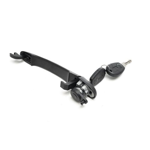 Maçaneta Externa da Porta Dianteira - Preta - Com Chave (Perfil Convencional) - Sem Alojamento para Transponder - Esquerda - Fiat Palio 04 a 17 - Str