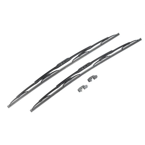 Par de Palhetas (Micro) Dianteira - Metalica Convencional - 24"/24""Polegadas - Braço: Gancho/Adaptador: E3 - Com Esguicho