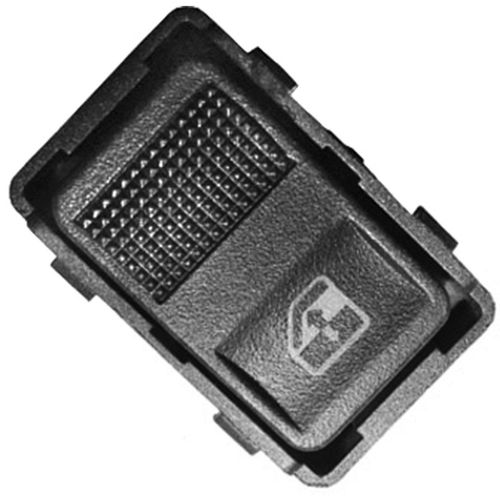 Tecla (Simples) Aciona Vidro Tras. - Preto Led:Vermelho - 5 Pinos - 12V - VW Gol III 99 a 05 - Parati III 99 a 05