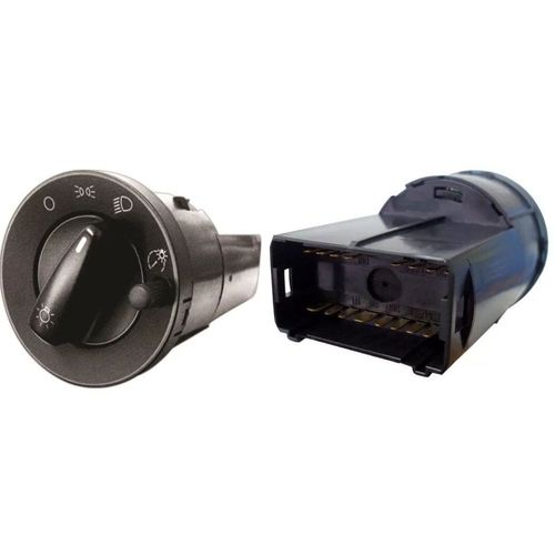 Interruptor Rotativo de Luzes - Com Reostato - 24V - 17 Pinos - Led: Vermelho - VW Caminhões / Ônibus