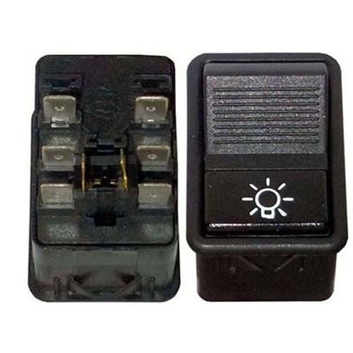 Tecla Geral de Luzes - Preto - 8 Pinos - 24V - MB Caminhões / Ônibus - Marcopolo Ônibus - Ônibus