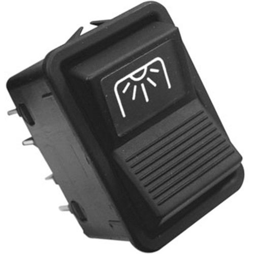 Tecla de Iluminação Interna - Preto - 10 Pinos - 24V - MB Ônibus 85 a 00 - O-500 01 a 12