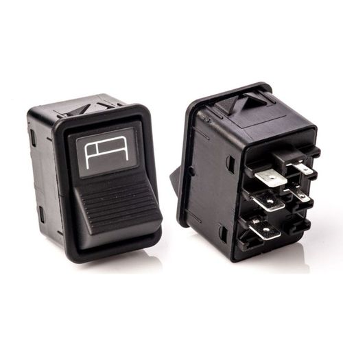 Tecla do Itinerário - Preto - 5 Pinos - 24V - MB Ônibus 85 a 00 - O-400 94 a 97 - O-371 92 a 95