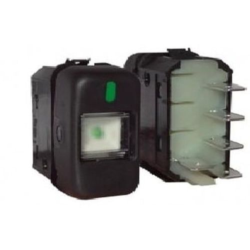 Tecla (Simples) - Preta - 5 Pinos - 24V - 1 Posições - Sem Retorno - MB Atego 04 a 11 - Actros 08 a 12 - Accelo 03 a 11 - Axor 05 a 11 - O-500 01 a 1