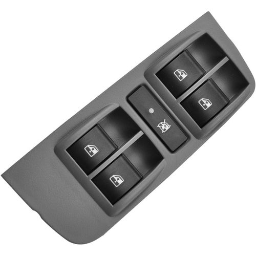 Tecla acionadora vidro Elétrico C/moldura C/Bloqueio pta. diant. - esq. - Fiat Grand Siena após 12 - Palio GII após 11