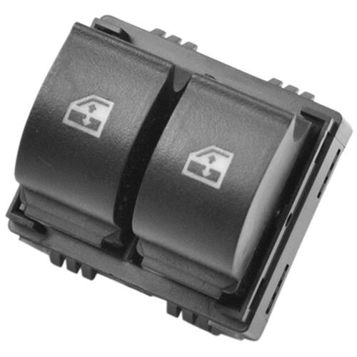 Tecla (Dupla) Aciona Vidro Elétrico - Led:Âmbar - 4 Pinos - 12V - Fiat Palio 04 a 17 - Siena 04 a 16 - Strada 05 a 12