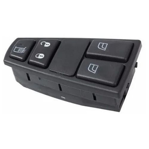 Tecla Aciona Vidro (Dupla) - Com Desembaçador do Retrovisor - Com Moldura - Volvo FH12 - FM12 - NH12 - FH16