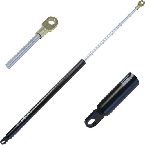 Amortecedor de Mola à Gás da Tampa Traseira - Comprimento: 550mm/Curso: 225mm/Carga: 40KGF - Diâmetro Pistão:8mm/Tubo:18mm - Conector: AMX01 - Marcop