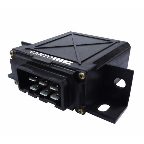 Relé Redutor de Potência das Lâmpadas - 6 Terminais: 15 - 56B - 56A - Progr - 58 - 31 - Amperagem: 30A - Tensão: 24V - Fixação: Com Suporte Fixo Na C