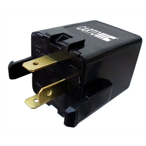 Relé do Pisca Alerta Para: Lanternas - Lâmpadas com LEDs e Lâmpadas comuns - 3 Terminais: B - L - E - Tensão: 12V - Fixação: Com Suporte - Hyundai Ac
