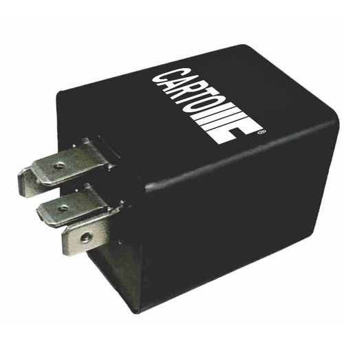 Relé de Pisca - 4 Terminais: 1 - 2 - 4 - 3 - Tensão: 24V - Fixação: Sem Suporte - 3 Lâmpadas - Marcopolo Ônibus