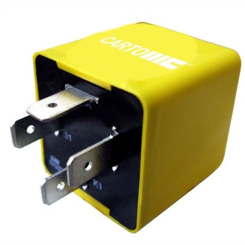 Relé do Pisca Alerta Para: Lanternas - Lâmpadas com LEDs Híbrido e Lâmpadas comuns - 4 Terminais: 31 - 49A - K1 - 49 - Potência: 240W - Tensão: 24V -