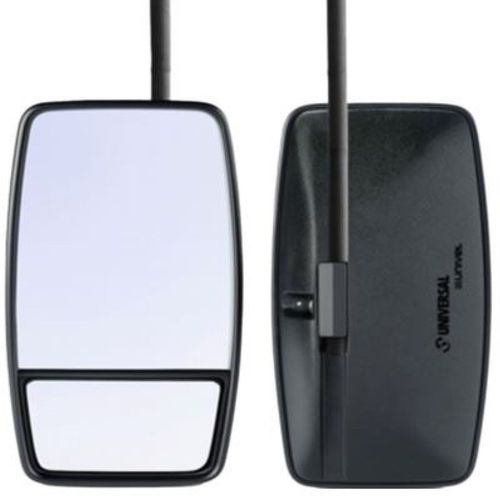 Retrovisor 500x220mm - 2 Espelhos  - Vidro (1) Convexo e (2) Plano - 2 Suportes para Braço - Esquerda - Caio Induscar/Marcopolo/Mercedes-Benz Ônibus