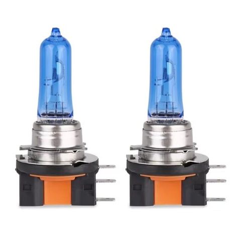 Par de Lâmpadas Halógenas (Super Branca) - H15 12V 55/15W - (PGJ23T-1) - 1350/260 Lumens - Uso Geral