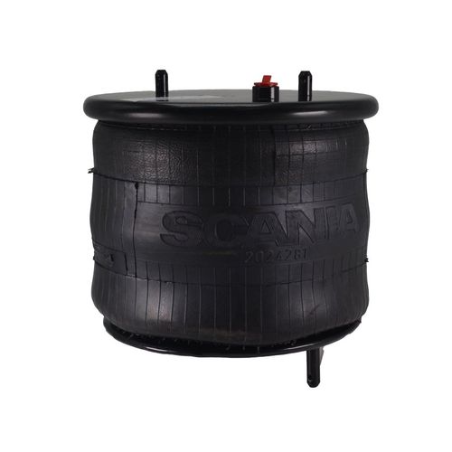 Bolsa de Ar Fole Pneumático Dianteira - Completa (Fole + Batente + Tampa Superior + Suporte Inferior) - Altura: 345mm - Scania Ônibus