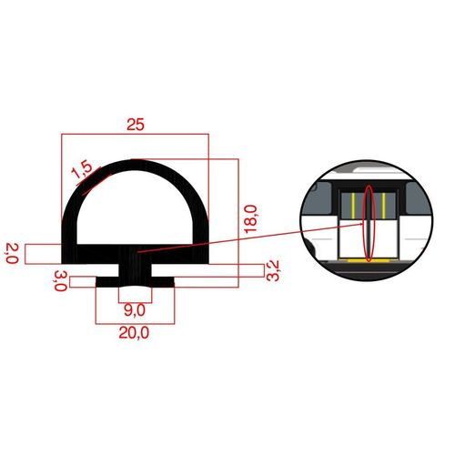 Borracha Entre Portas (Baixa)/Barra com 2,20 Metros - Caio Induscar Ônibus - Ônibus Elétrico