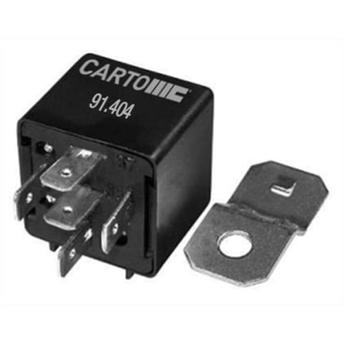 Relé Auxiliar de Partida - 5 Terminais: 30-85-86-87-87A - Amperagem: 30/40A - Com Alça de Fixação - Caio Ônibus - MB Caminhões/Ônibus