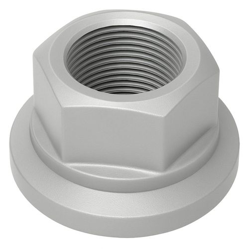 Porca de Roda M22X1,5 - Espessura: 33mm/Chave: 33 - Com anel Oscilante - Enegrecida - Resistência: 10.9 - VW Caminhões/Ônibus - Ford Caminhões/Ônibus