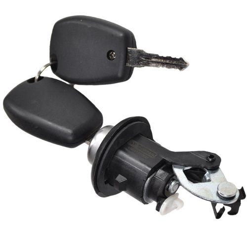 Cilindro (Botão) da Tampa do Porta-Malas - Predisposta para Elétrica - Com Chave - Renault Sandero GI 07 a 14