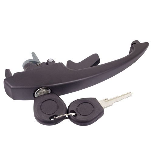 Maçaneta Ext. pta. Diant. - Preto Fosco - Metal - C/Chave - Dir./Esq. - Volkswagen Brasilia 73 à 81 - Fusca GI 77 à 96
