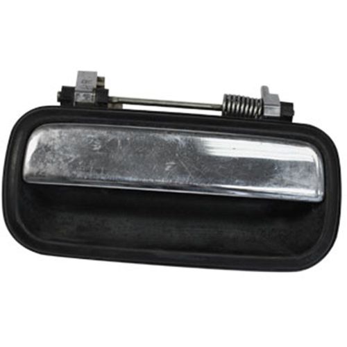 Maçaneta Externa da Porta Traseira - Base: Preta / Puxador: Cromada - Sem Furo - Material: B.Nylon - Direita - Toyota Hilux 92 a 05