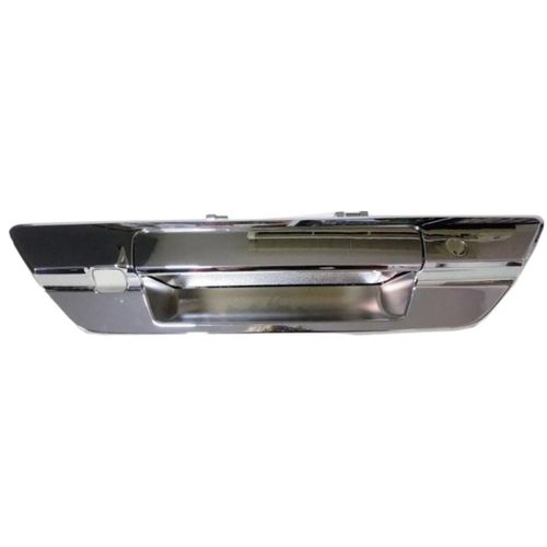 Maçaneta Externa da Tampa da Caçamba - Com Furo para Chave/Câmera - Cromada - Toyota Hilux GIII 15 a 20