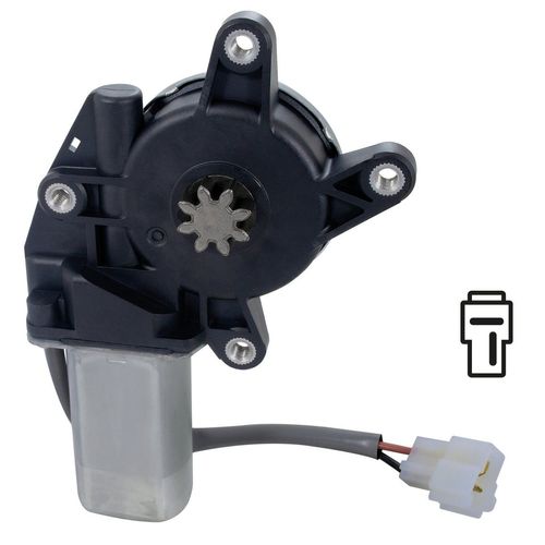 Motor da Máquina do Vidro - Fixação Mabuchi - 8 Dentes 2 Pinos 24V - Esq. - Universal Uso Geral