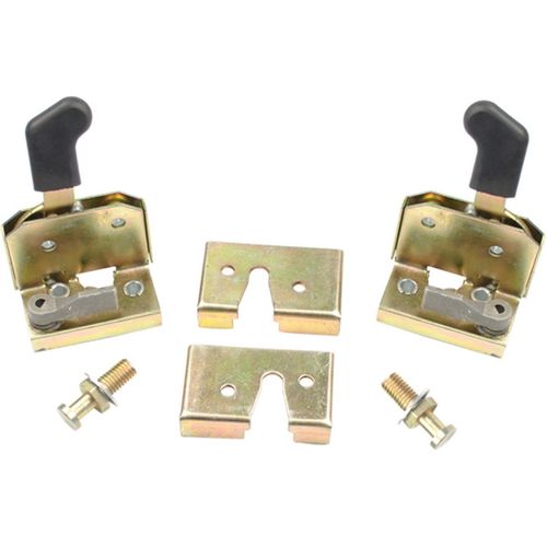 Conjunto de Fechaduras Mecânicas da Porta Dianteira - Com Batente - Com Capa - Direita/Esquerda - Uso Geral / Ônibus