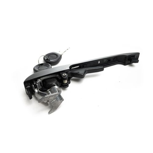 Maçaneta Externa da Porta Dianteira - Com Chave - Metal/Zamac - Friso Inox - Esquerda - VW Gol GI 80 a 96 - Saveiro GI 82 a 86
