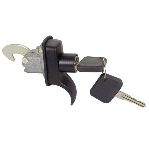 Maçaneta Externa Da Tampa do motor - Preta - Com Chave Mesmo Segredo - VW Fusca até 96 - Kombi Clipper até 96